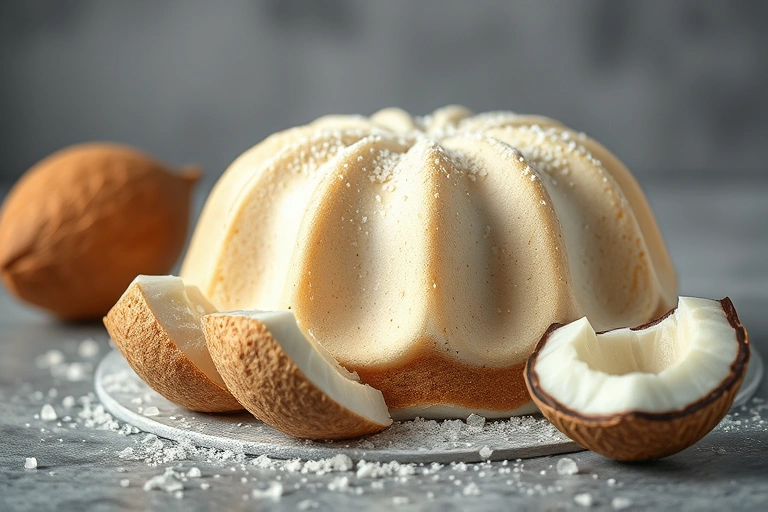 Conceitos visuais relacionados a Bolo de Coco Simples de Liquidificador