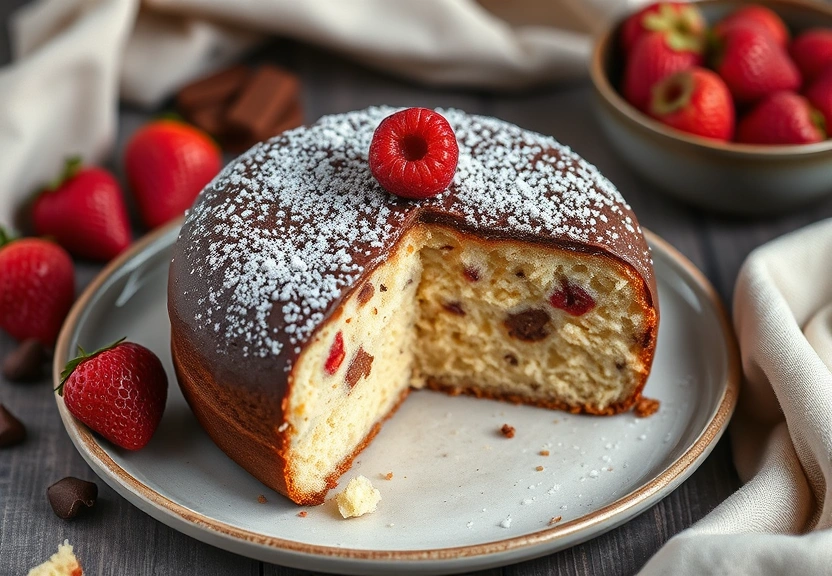 Representação visual: Receita de Bolo de Cenoura Com Cobertura de Chocolate para Domingo