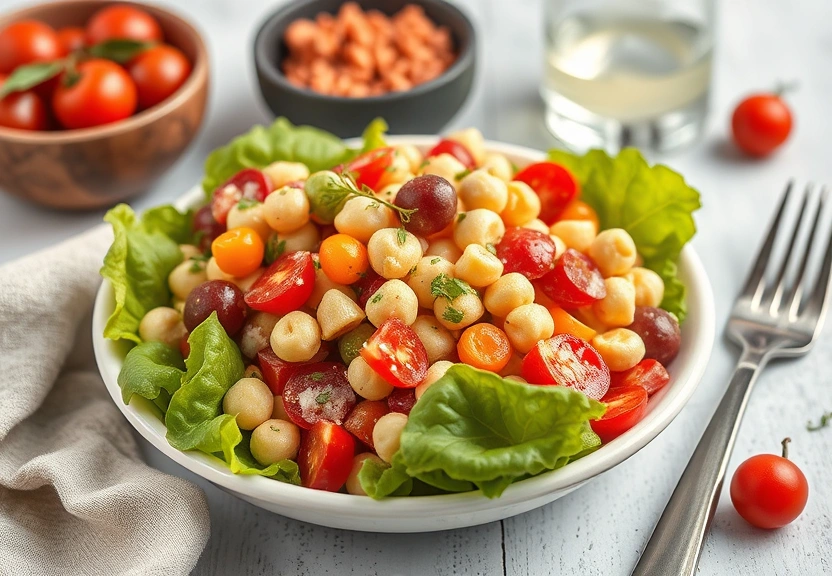 Representação visual: Receita de Salada Colorida Nutritiva para o Almoço Leve
