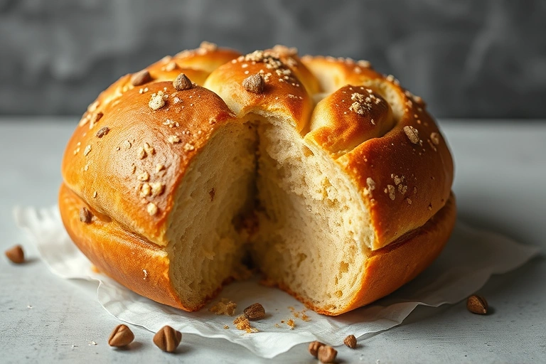 Conceitos visuais relacionados a Pão Caseiro Fácil que Não Precisa Sovar