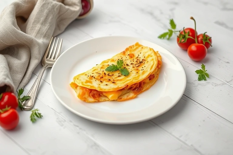 Conceitos visuais relacionados a Omelete Simples e Saboroso para o Dia a Dia