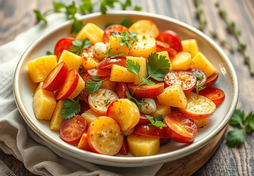 Representação visual: Batata Rústica Crocante no Forno